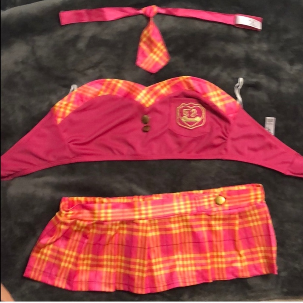 Pink school girl costume